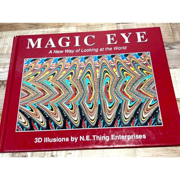 Magic Eye 3D Illusions Hardcover Book By N.E. Thing Enterprises - Picture 1 of 3